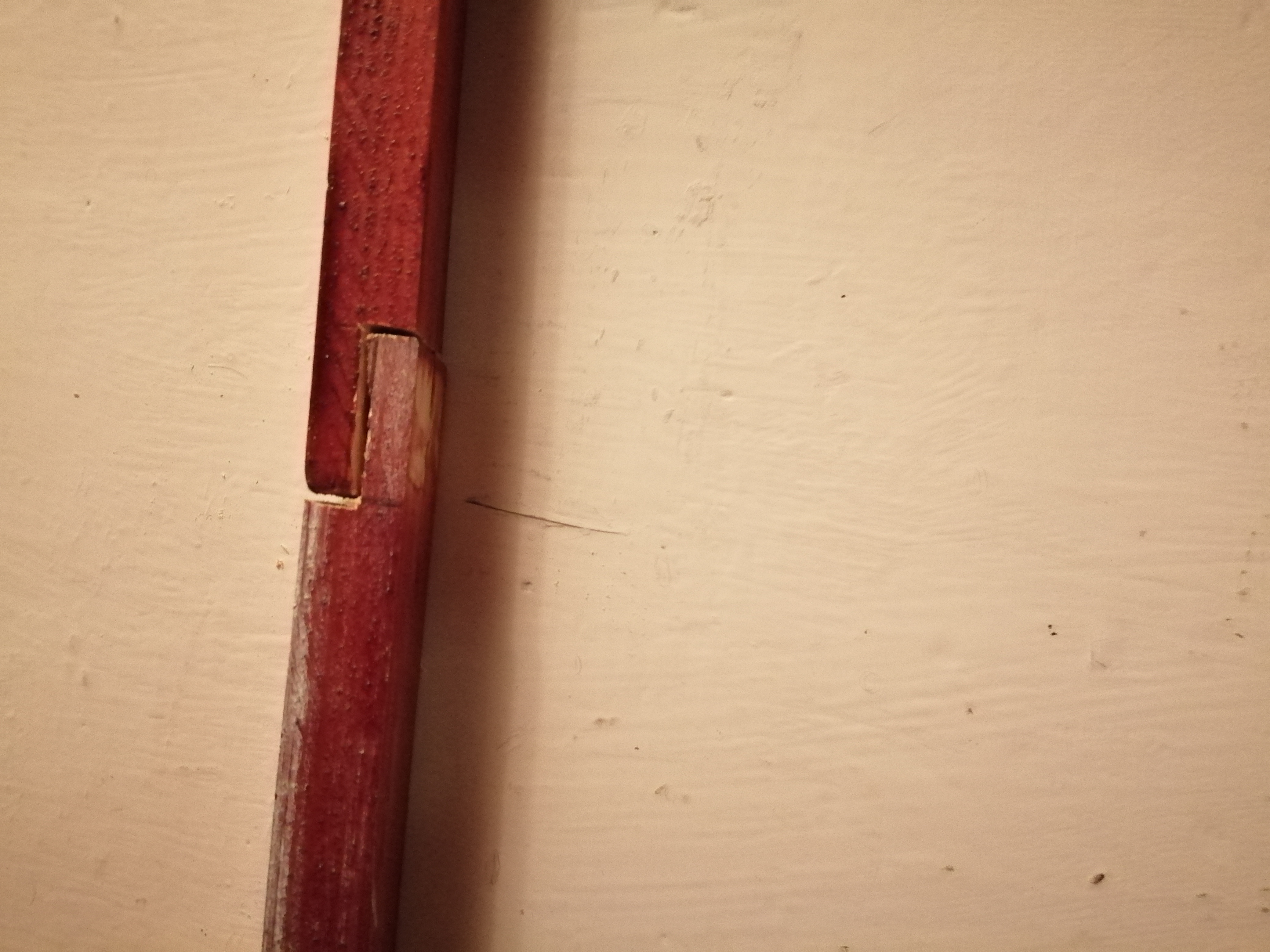 Side view of inline lap joint
